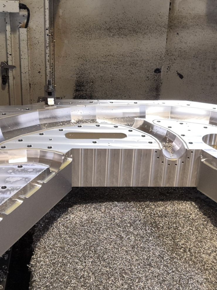 Festlager Flansch 5-Achs Fräsen